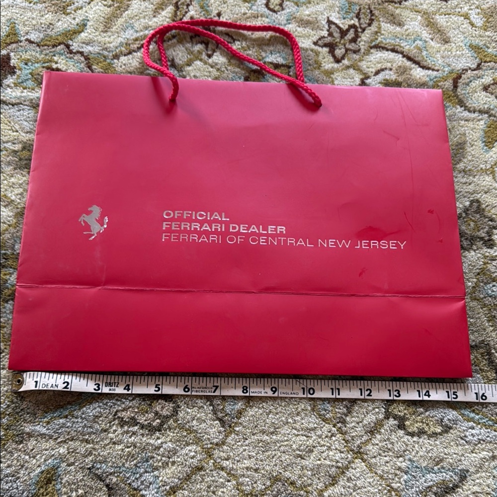 Ferrari Red Gift Bag